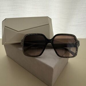 Jimmy Choo Glitter Black Sunglasses